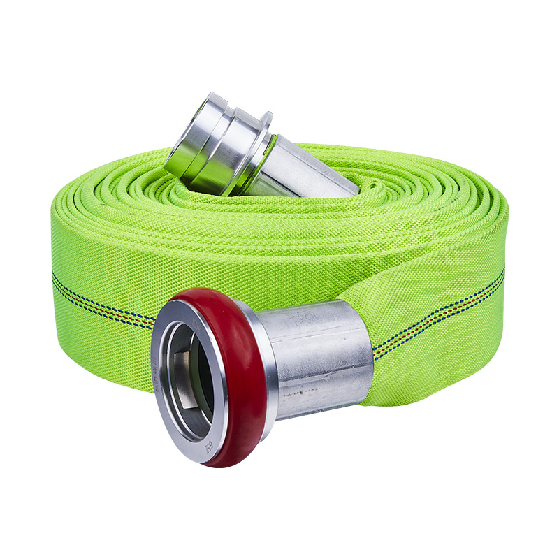 Light green fire hose