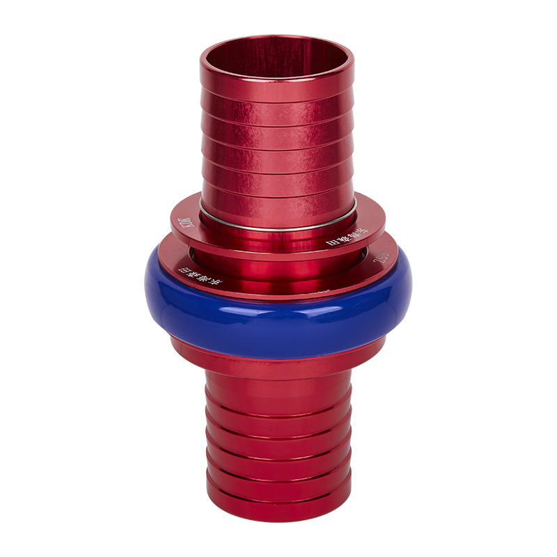 Rose / Blue Machino Hose Coupling(serrated Tail Ends)