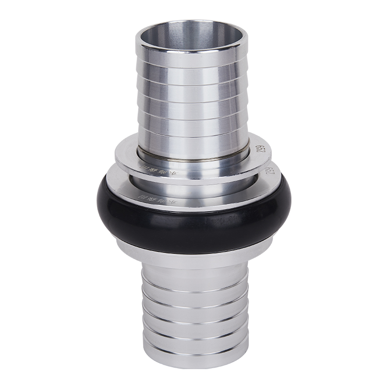 Silver / Black Machino Hose Coupling(serrated Tail Ends)