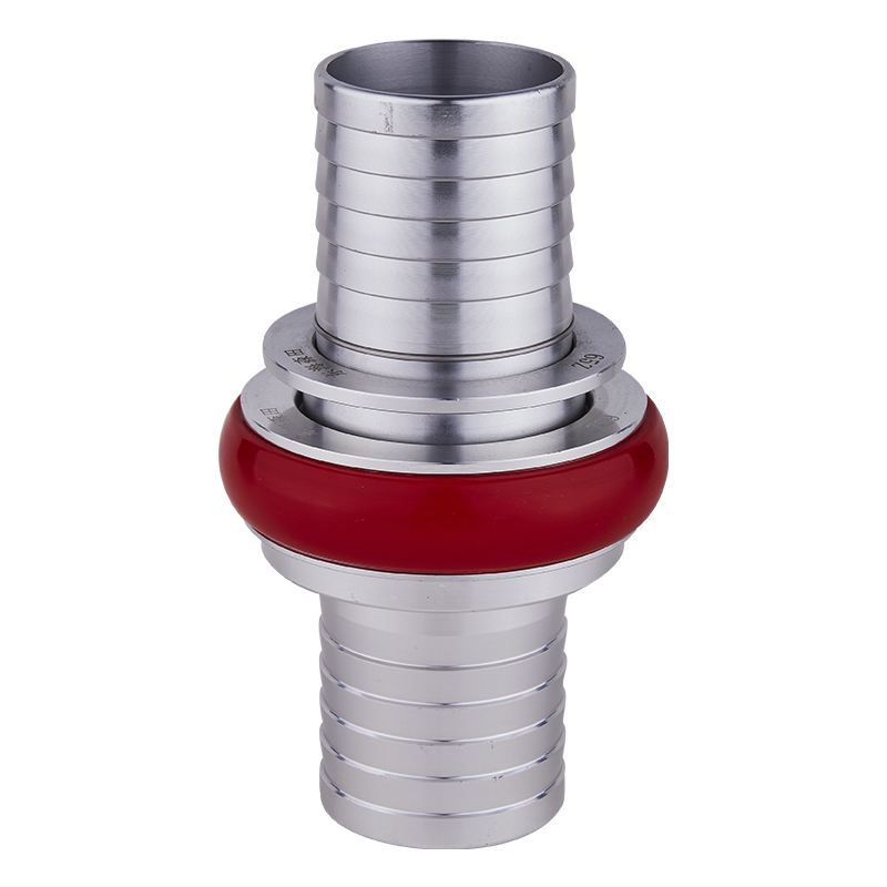 Silver / Red Machino Hose Coupling(serrated Tail Ends)