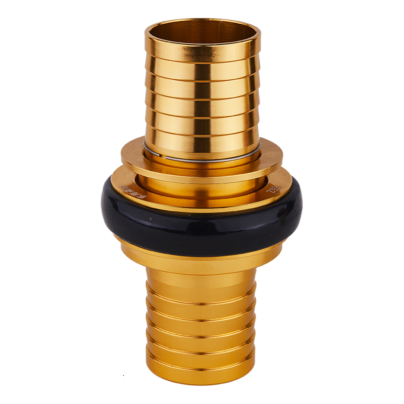 Gold / Black Machino Hose Coupling(serrated Tail Ends)