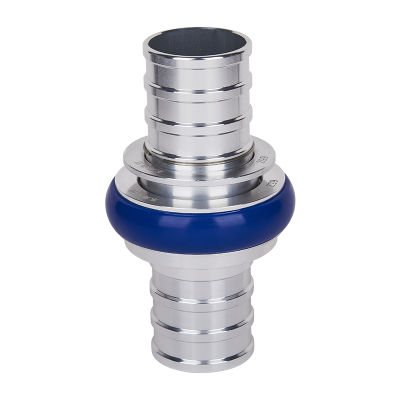 Silver / Blue Machino Hose Coupling(ribbed Tail Ends)